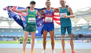 Александр Костин после победоносного забега 