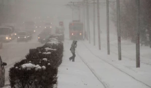 Снегопад. Зима. Метель. Снег.
