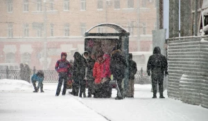 Снегопад. Зима. Метель. Снег.