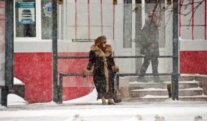 Снегопад. Зима. Метель. Снег.