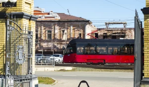 Трамвай. Общественный транспорт.