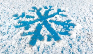 Снег в Барнауле.