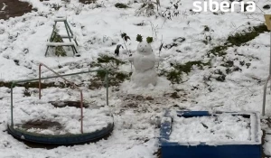 Снеговики в Сибири.