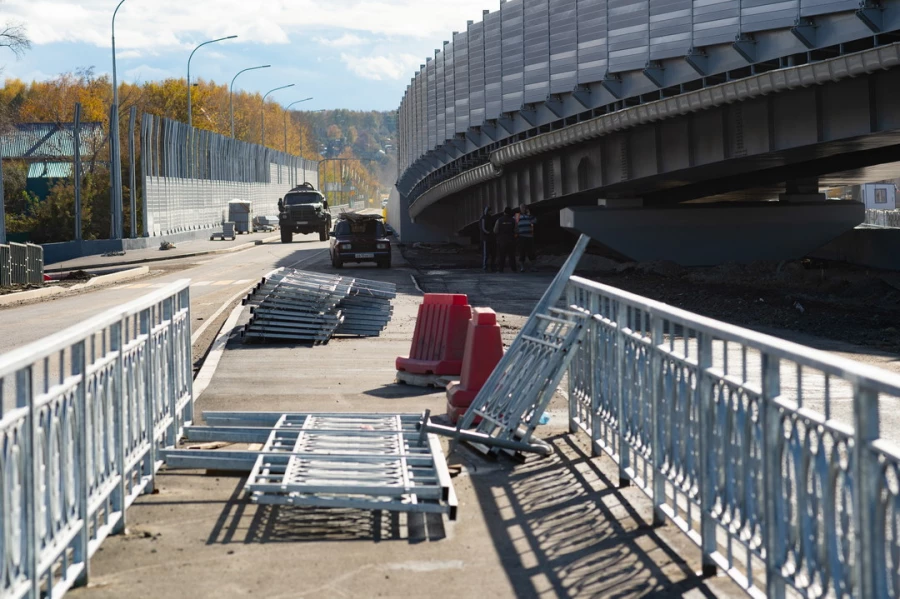 Развязка на Змеиногорском тракте в октябре 2025. 