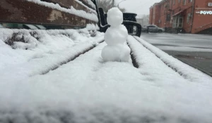 Снегопад в Барнауле 2025