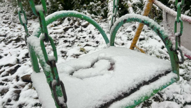 Снегопад в Барнауле 2025