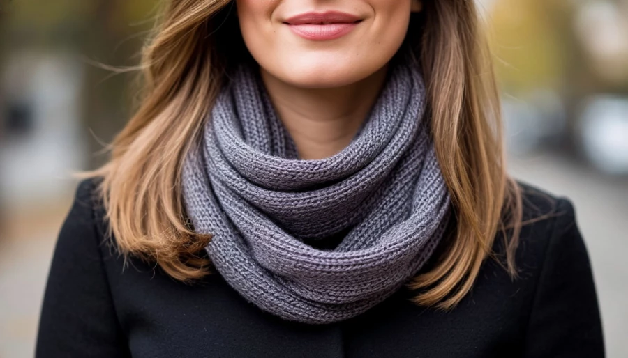 Шарф. Девушка. Стиль