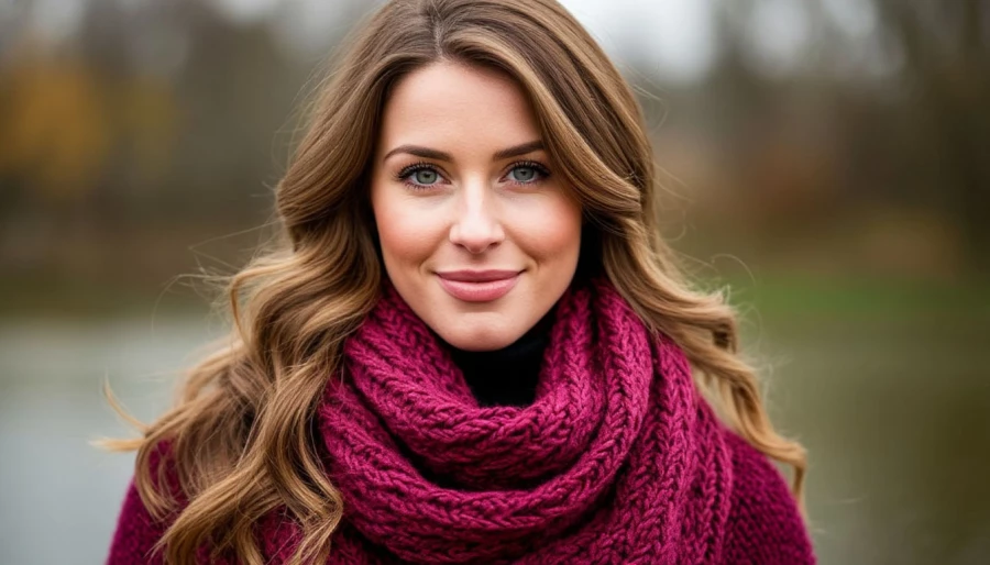 Шарф. Девушка. Стиль