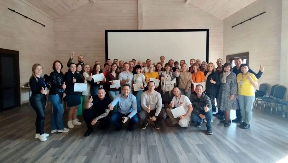 Участники Пятого слета внутренних тренеров и инструкторов по бережливому производству предприятий-участников федерального проекта «Производительность труда».