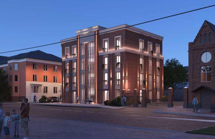 Проект гостиницы на ул. Никитина, 80. Вариант 1. 