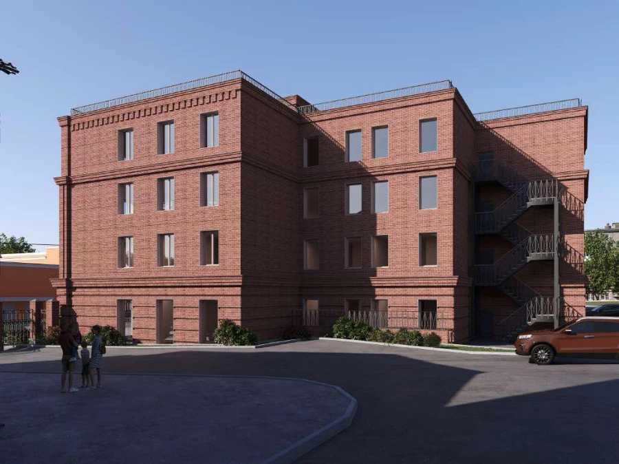 Проект гостиницы на ул. Никитина, 80. Вариант 2. 