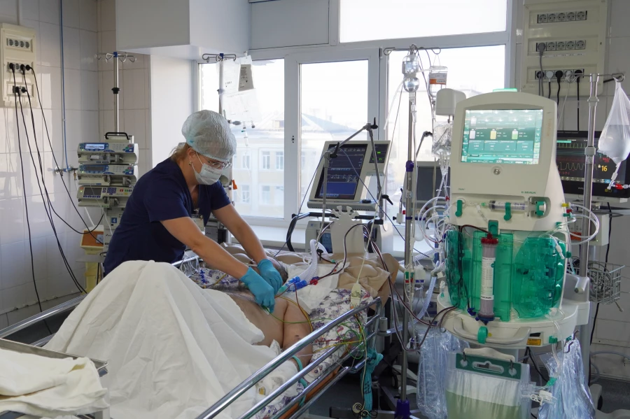 Отделение анестезиологии и реанимации краевой больницы скорой помощи