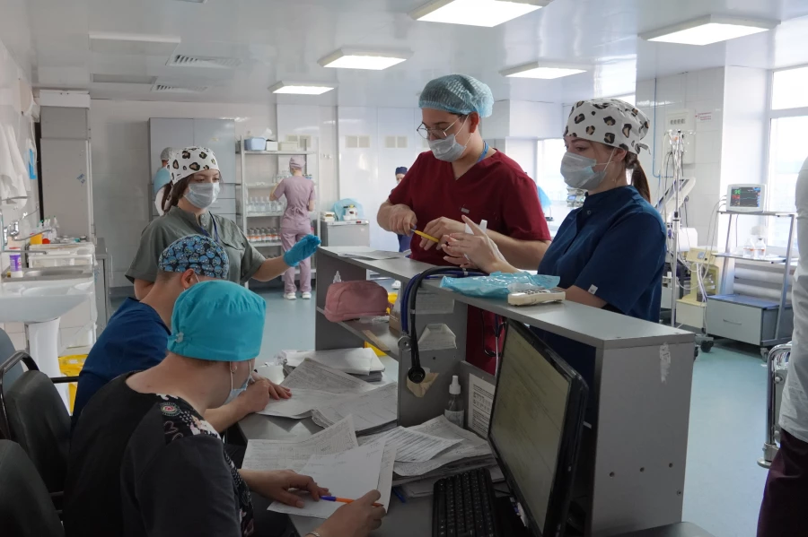 Отделение анестезиологии и реанимации краевой больницы скорой помощи