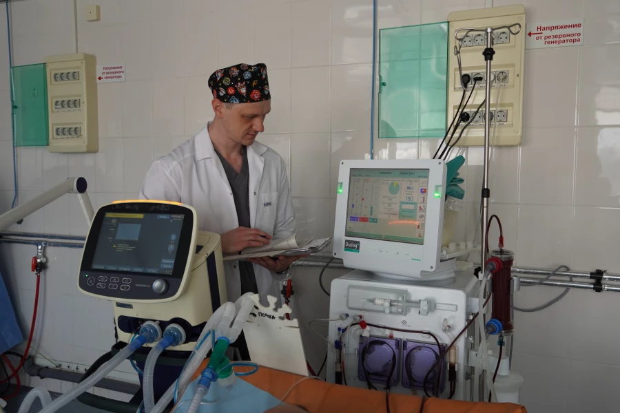 Отделение анестезиологии и реанимации краевой больницы скорой помощи