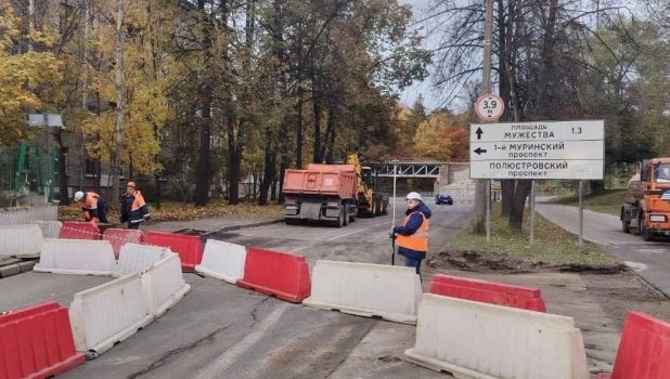 Просадка асфальта, Санкт-Петербург