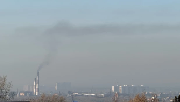 Режим «черного неба» в Барнауле.