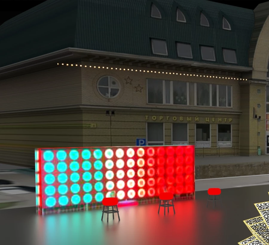 Эскизы фигур на Новый год в Барнауле.