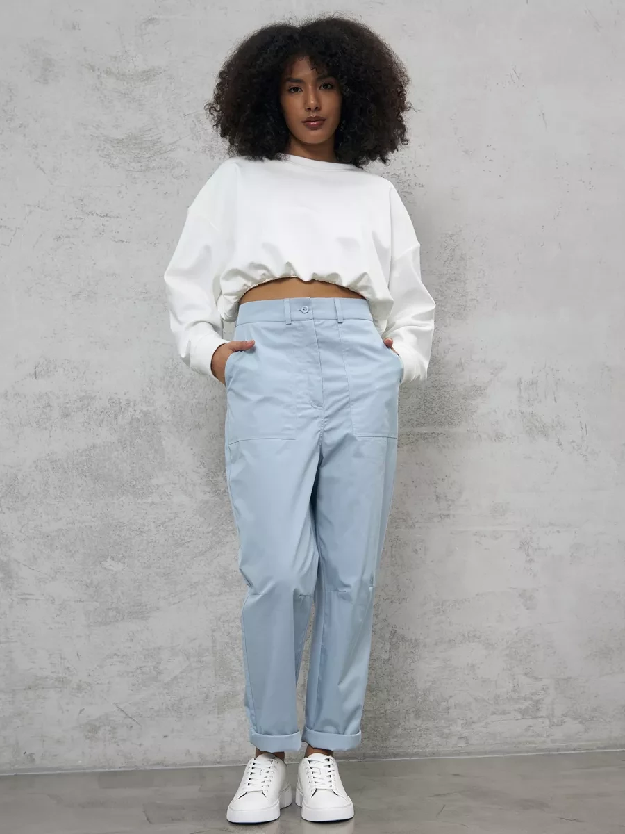 Брюки бананы и в клетку.