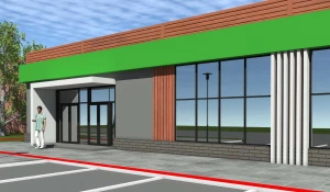 Проект магазина на ул. Эмилии Алексеевой, 19.