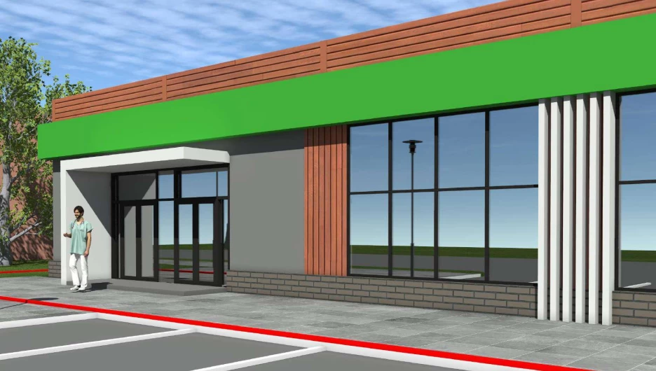 Проект магазина на ул. Эмилии Алексеевой, 19.