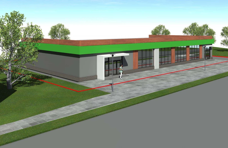 Проект магазина на ул. Эмилии Алексеевой, 19 с первого заседания.