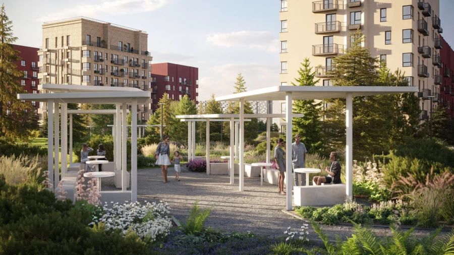  «Город гор» — живой микрорайон с точками притяжений, социальными объектами, современной коммунальной инфраструктурой.