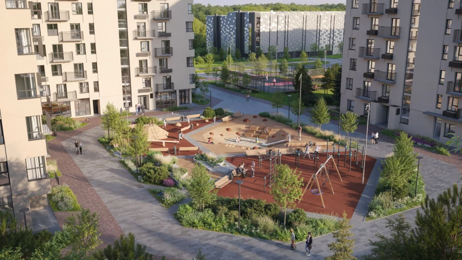  «Город гор» — живой микрорайон с точками притяжений, социальными объектами, современной коммунальной инфраструктурой.