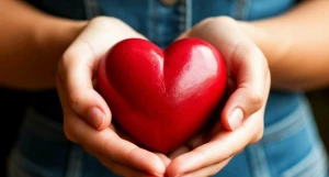 Сердце. Женские руки