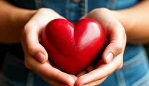 Сердце. Женские руки