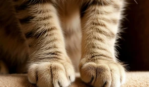Кошачьи лапки. Кот. Кошка.