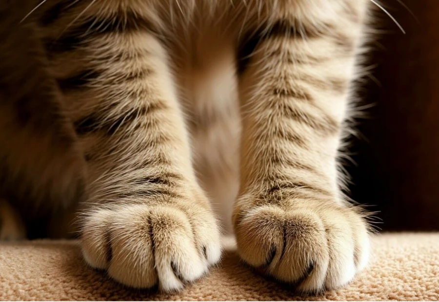 Кошачьи лапки. Кот. Кошка.