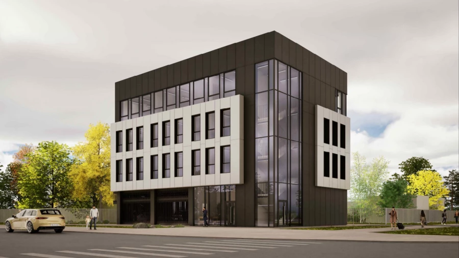 Эскиз здания для ЧОП на ул. Германа Титова, 31.