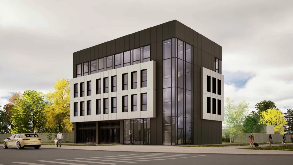 Эскиз здания для ЧОП на ул. Германа Титова, 31.