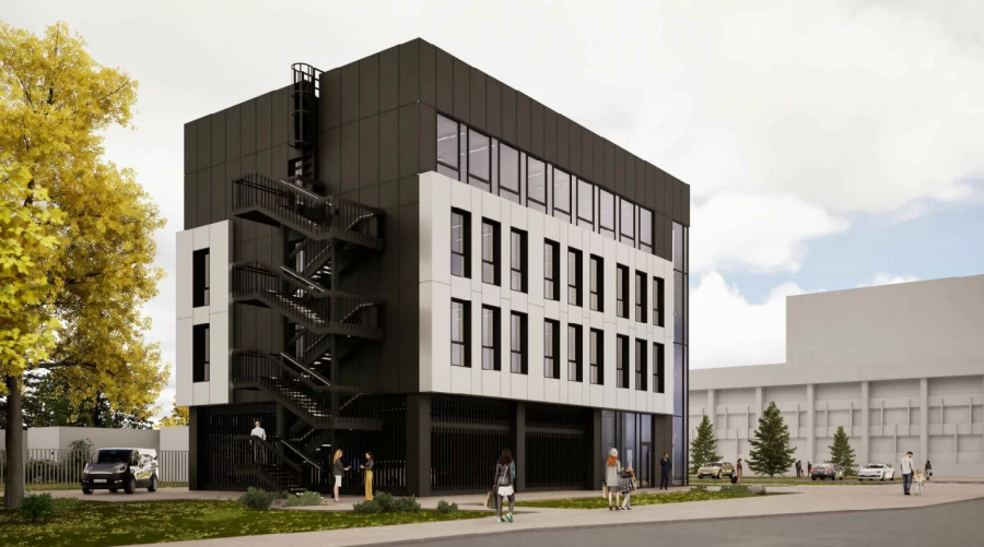 Эскиз здания для ЧОП на ул. Германа Титова, 31.