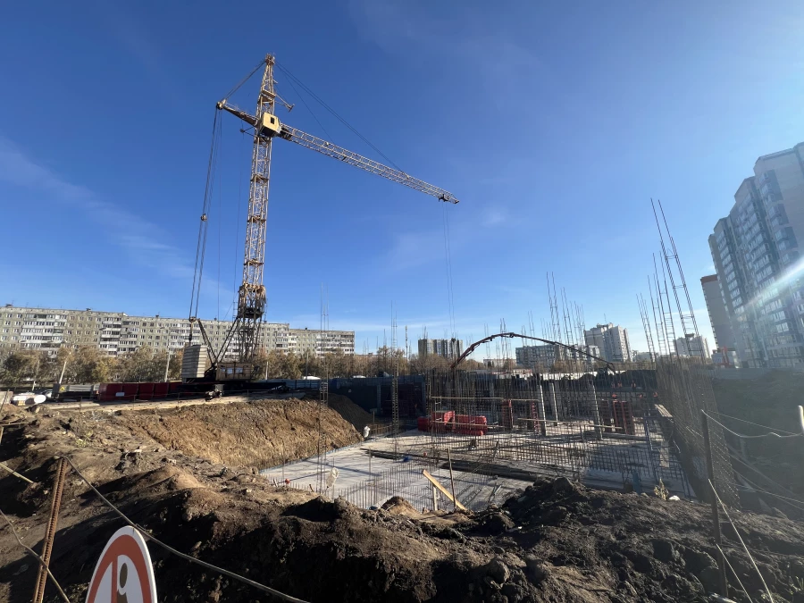 Строительство новой поликлиники №9 в Индустриальном районе. 