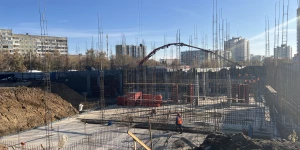 Строительство новой поликлиники №9 в Индустриальном районе. 