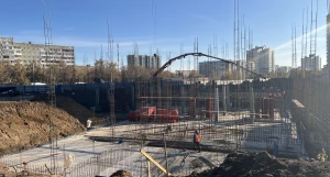 Строительство новой поликлиники №9 в Индустриальном районе. 