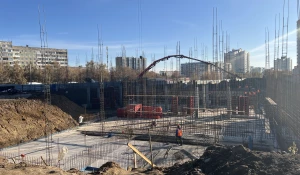 Строительство новой поликлиники №9 в Индустриальном районе. 