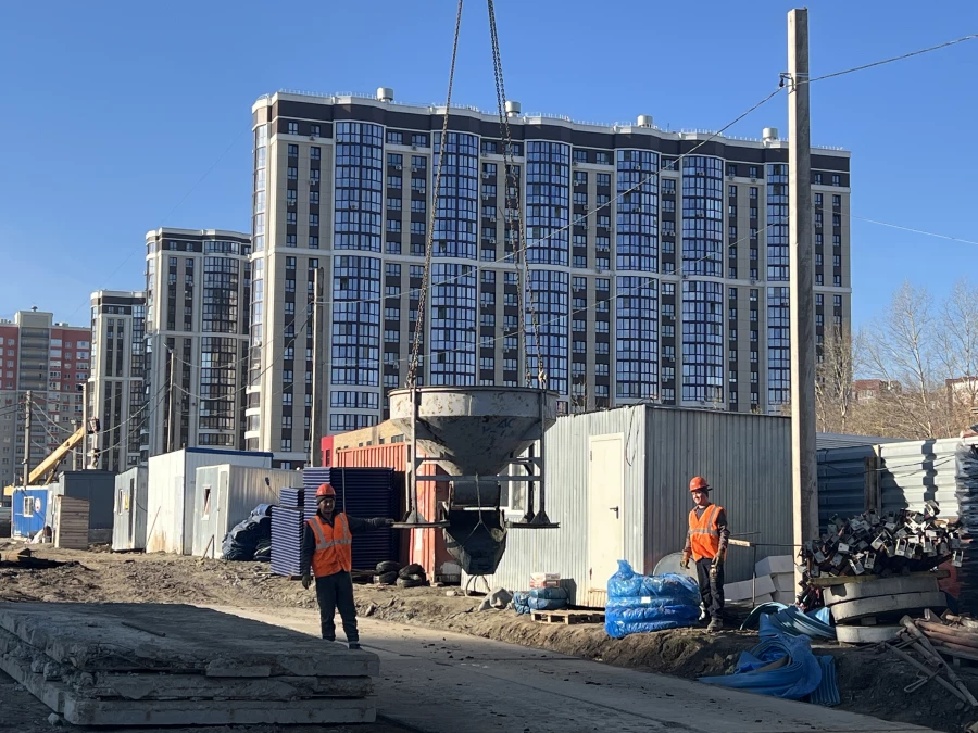 Строительство новой поликлиники №9 в Индустриальном районе. 