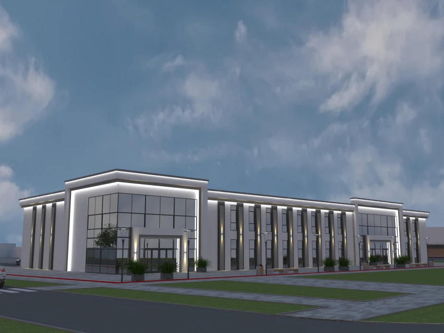 Проект магазина на пересечении улиц Просторная и Придорожная.