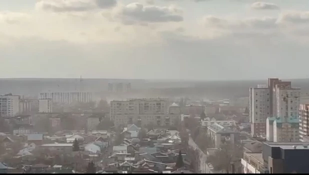 Песчаная буря в Барнауле