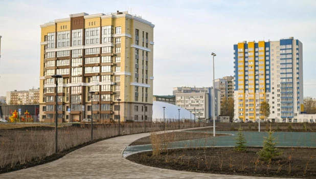 Благоустройство территории за ТЦ «Европа».