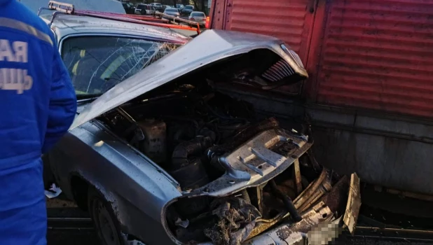 Авария с трамваем в Бийске.