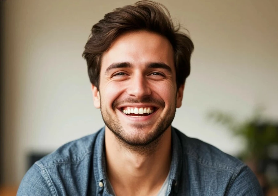 Счастливый мужчина