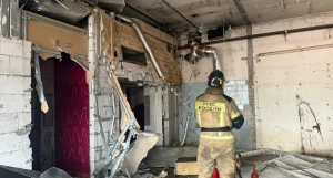 В здании бывшего «Колизея» загорелся дымоход.