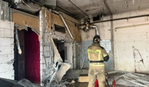 В здании бывшего «Колизея» загорелся дымоход.