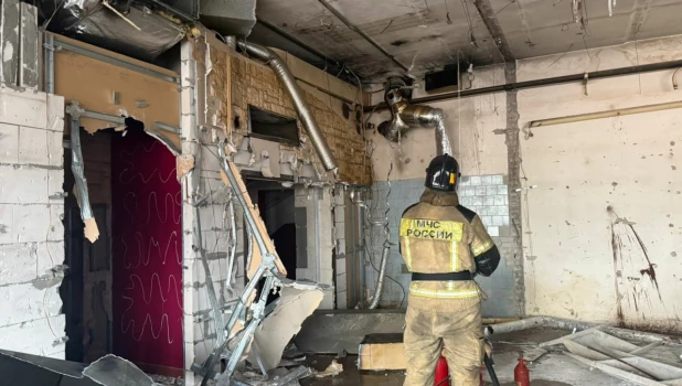 В здании бывшего «Колизея» загорелся дымоход.