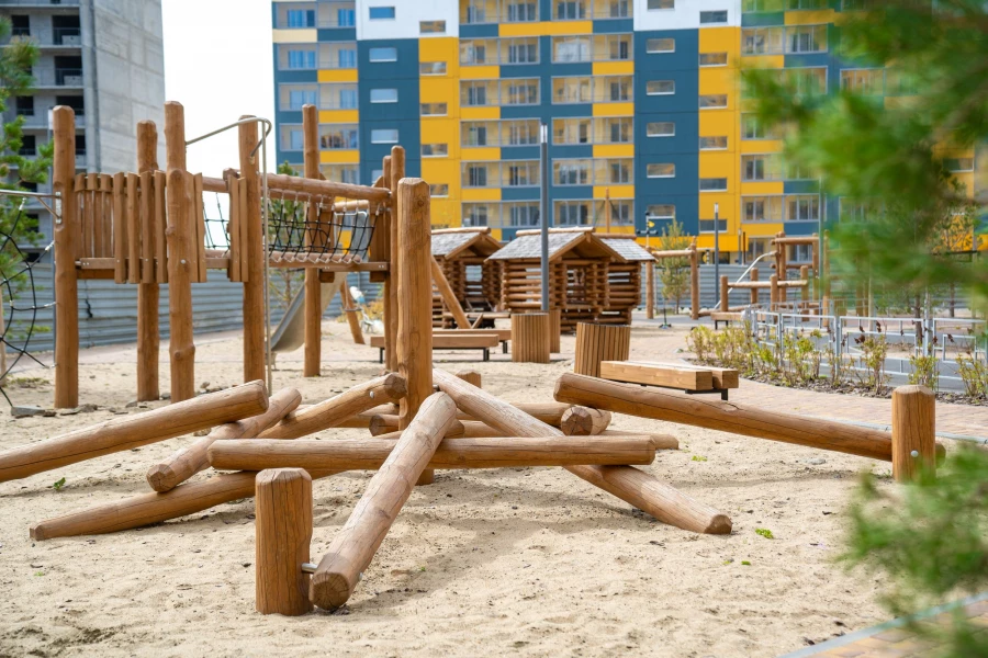Игровая площадка во дворе ЖК «Аквамарин».