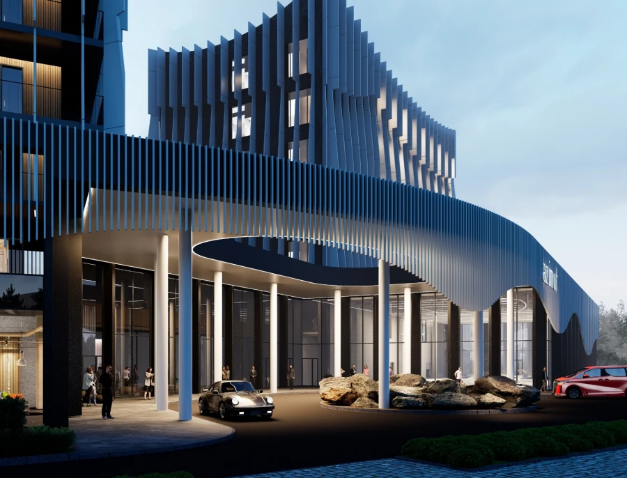 Визуализация пятизвездочного многофункционального санаторно-гостиничного комплекса в Белокурихе