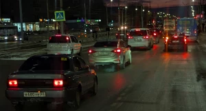 Пробки в Барнауле.